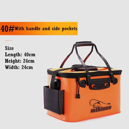 AquaCatch Foldable Fishing Bucket - Ozygen Pump Sold Separately