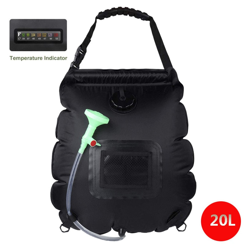 Adventure Hydration Shower Bag - 20L with Hose and Switchable Shower Head