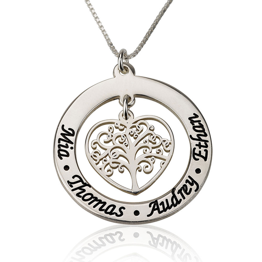 Rooted in Love: Personalized Family Tree Necklace