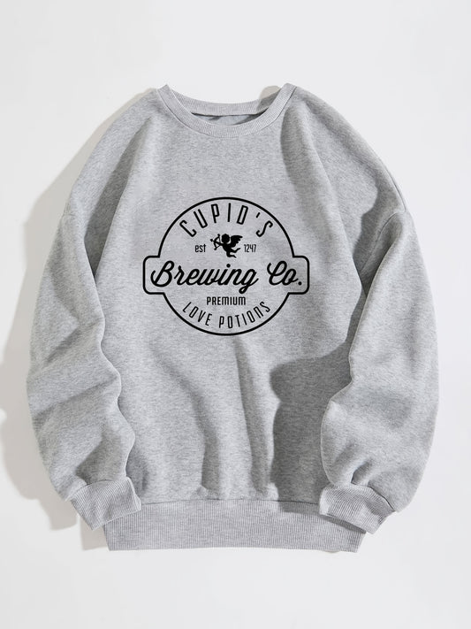 Cupid's Brewing Company Print Solid Pullover