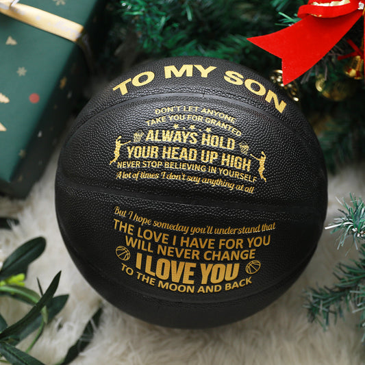 To My Son - I Love You To The Moon And Back - Basketball