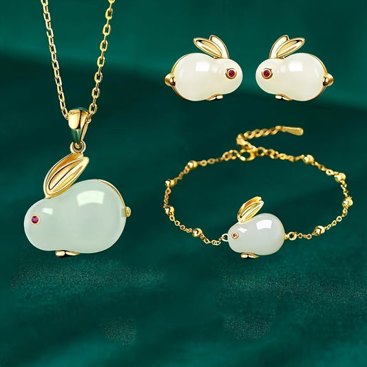 Year of the Rabbit Jade Bracelet, Necklace or Earrings