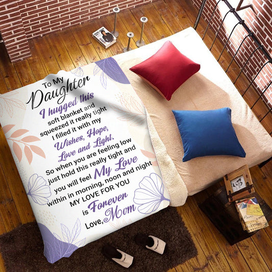 To My Daughter - Love & Light - Throw Blanket