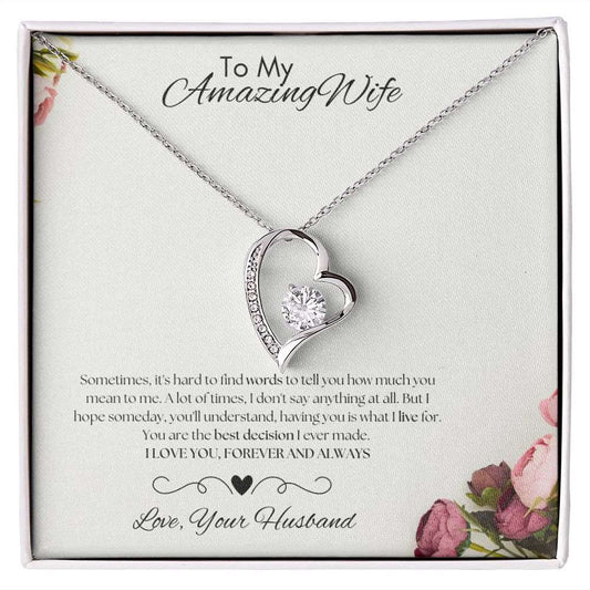 To My Amazing Wife - Forever Love Necklace - PopGifts