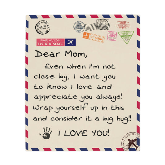 To Mom - Plush Fleece Blanket - Miss You