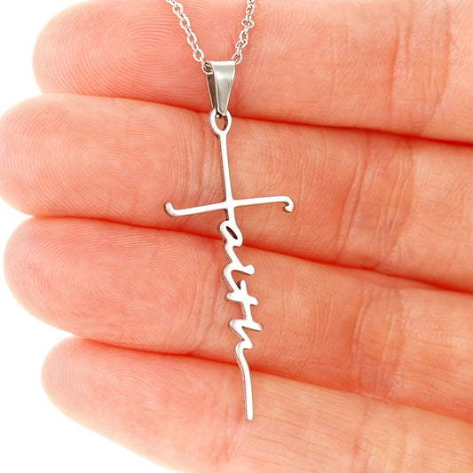 Faith Word Pendent Necklace