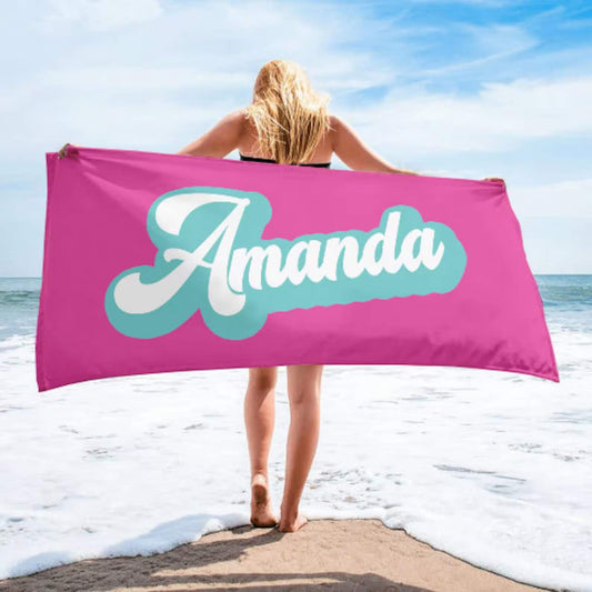 Fun For the Summer! Personalized Name Beach Towel